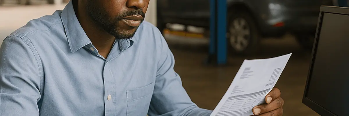 Illustration of accounts receivable management for the automotive sector in Accra