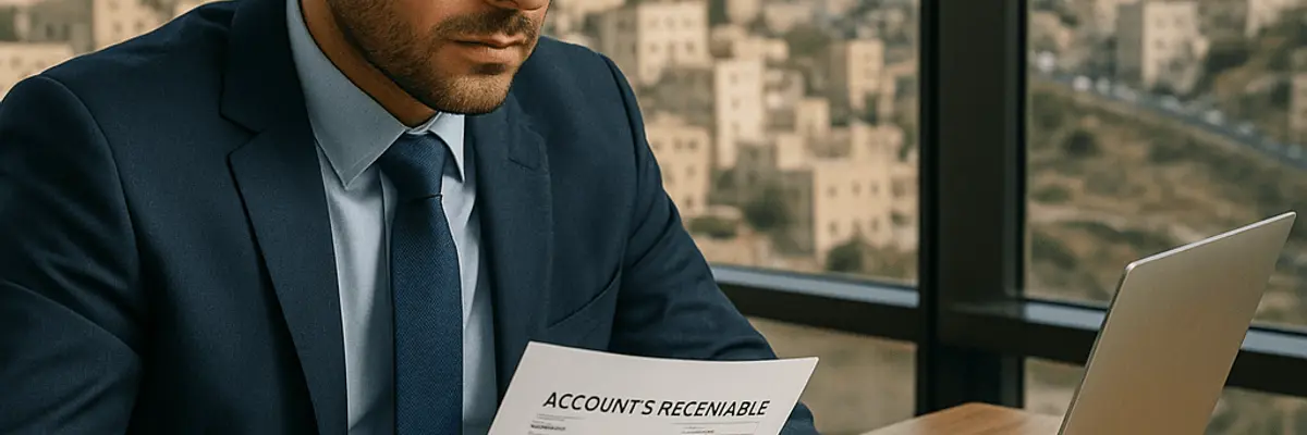 Illustration of accounts receivable management for the commercial banking services sector in Amman