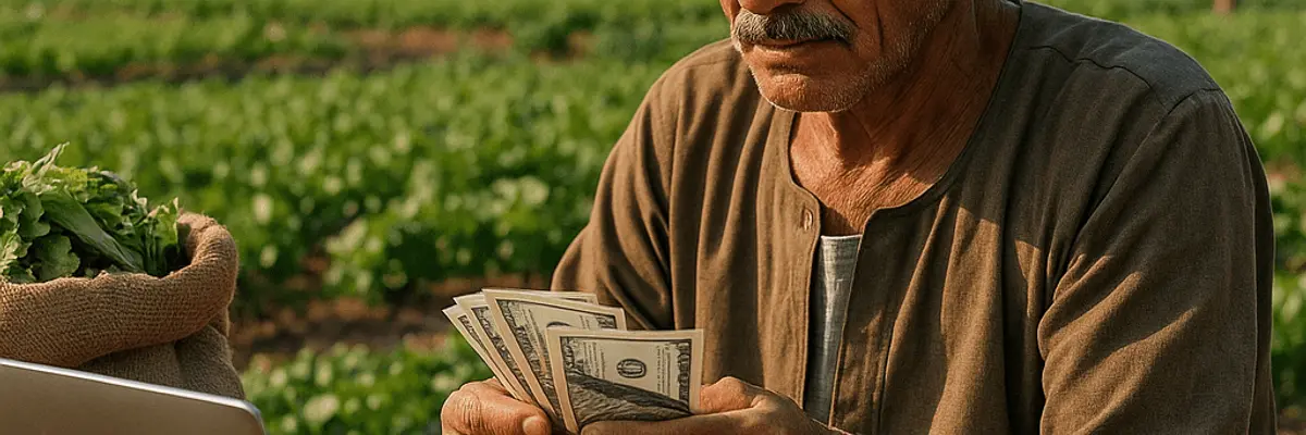 Illustration of accounts receivable management for the agriculture and agribusiness sector in Aswan