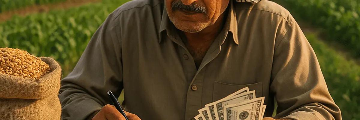 Illustration of accounts receivable management for the agriculture and agribusiness sector in Baghdad