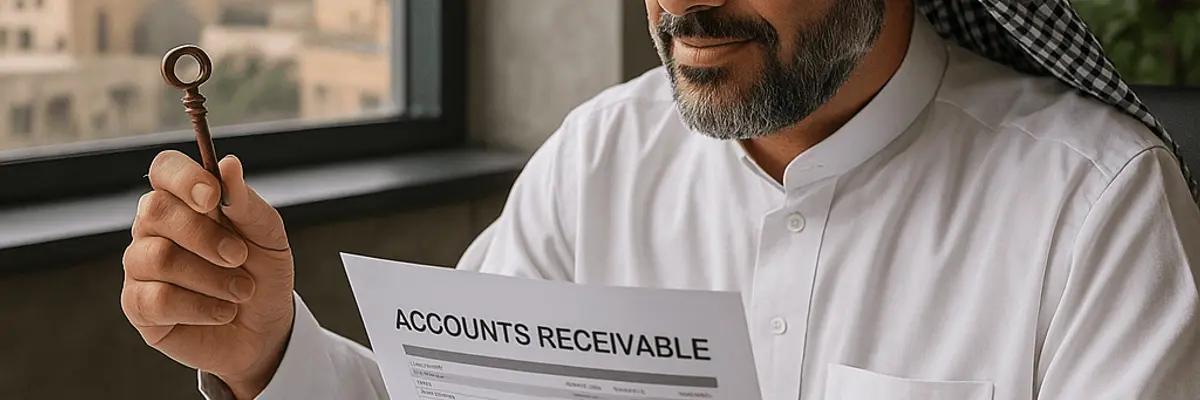 Illustration of accounts receivable management for the business owners in Baghdad