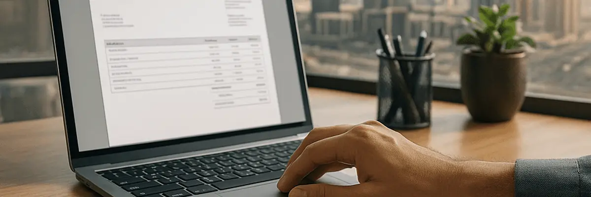 Illustration of accounts receivable management for the automated invoice processing sector in Dubai