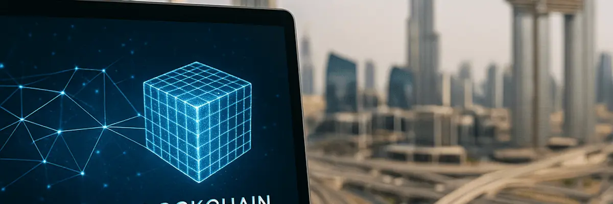 Illustration of accounts receivable management for the blockchain technology sector in Dubai