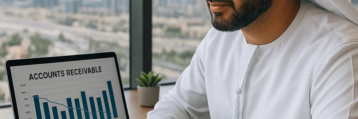 Illustration of accounts receivable management for the business owners in Dubai
