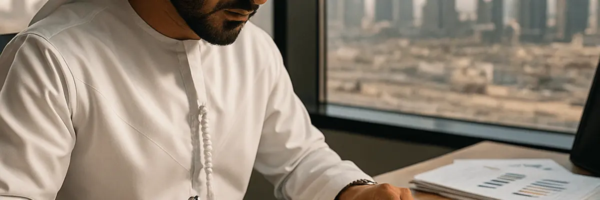 Illustration of accounts receivable management for the founders in Dubai