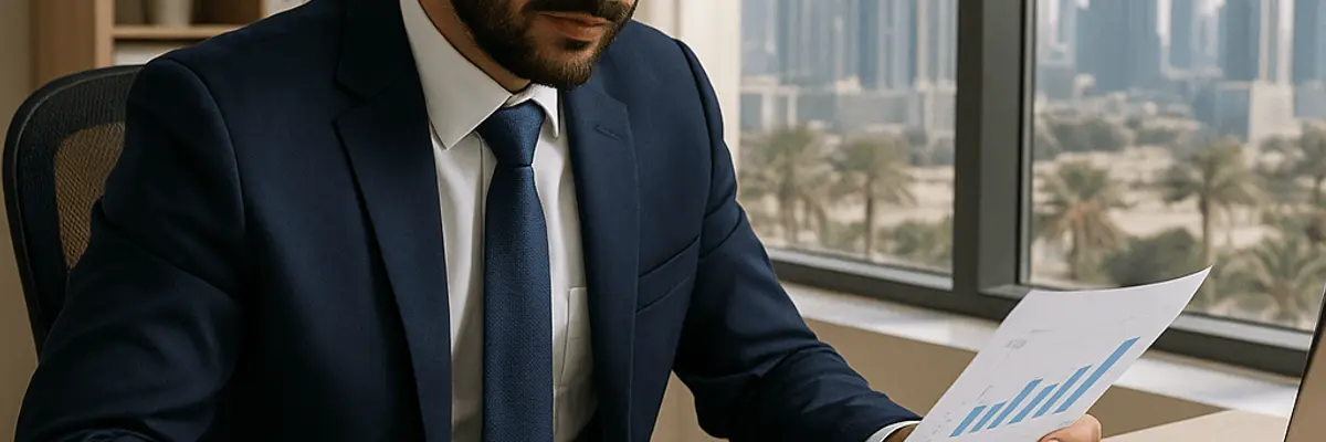 Illustration of accounts receivable management for the payroll team in Dubai