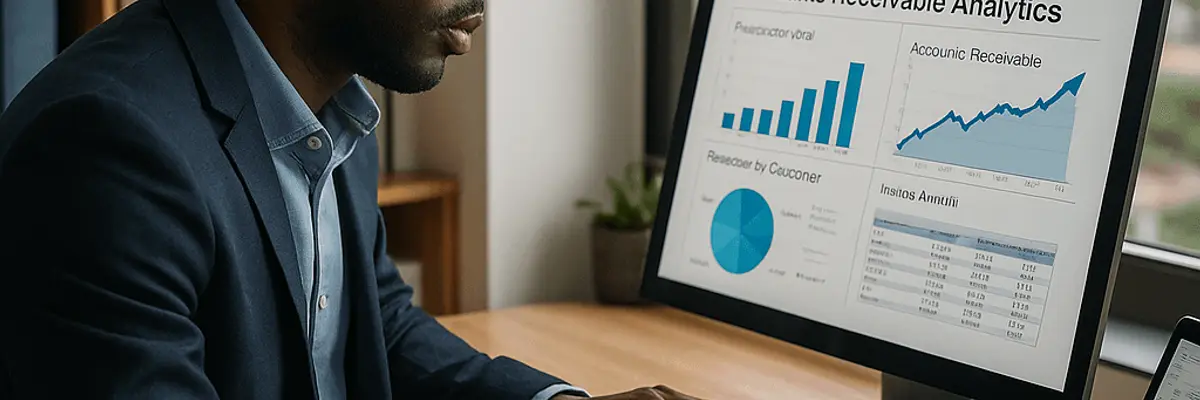 Illustration of accounts receivable management for the business analytics and ai sector for enterprise in Abidjan
