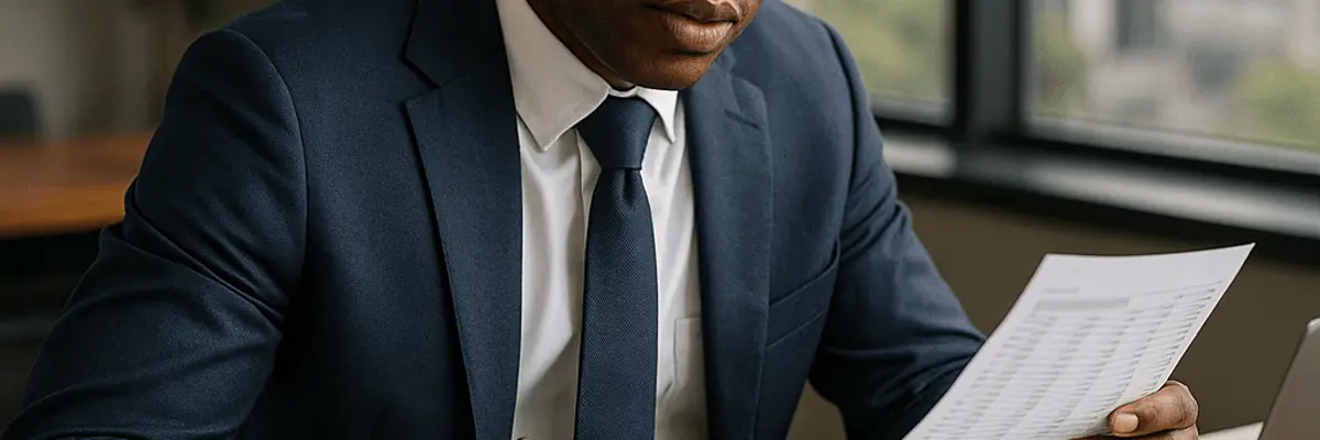 Illustration of accounts receivable management for the commercial banking services sector for enterprise in Abidjan