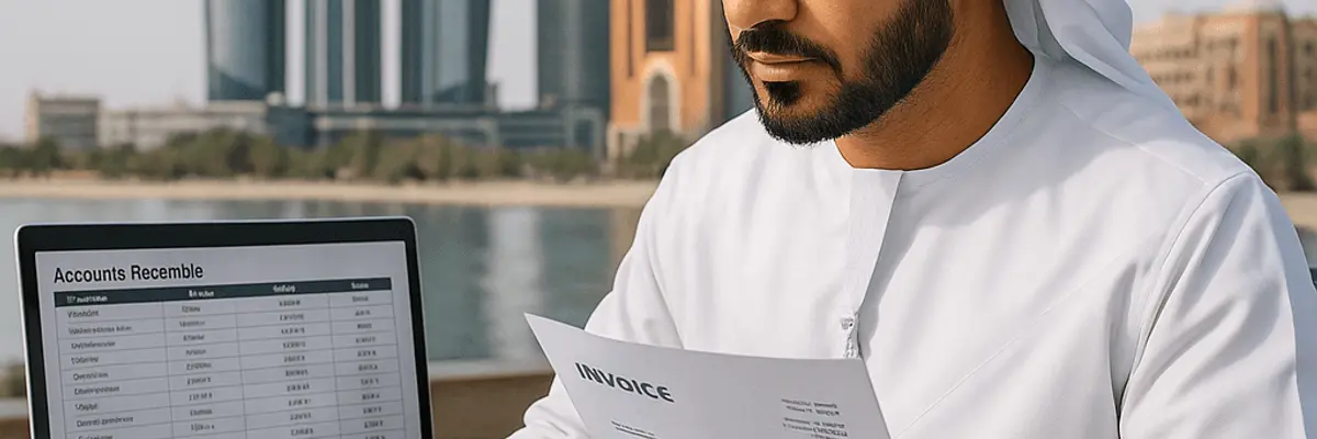 Illustration of accounts receivable management for enterprise for the compliance department in Abu Dhabi