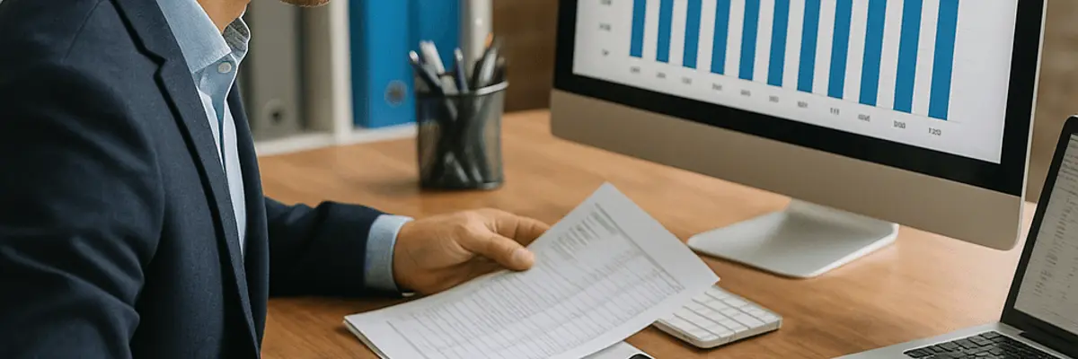 Illustration of accounts receivable management for the accounting and tax services sector for enterprise for the accountants