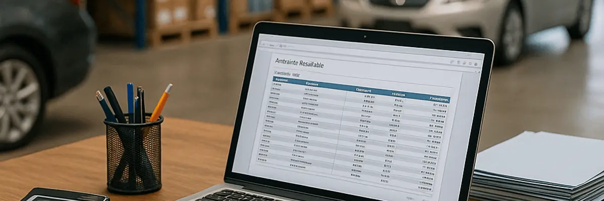 Illustration of accounts receivable management for the auto dealership supplies sector for enterprise