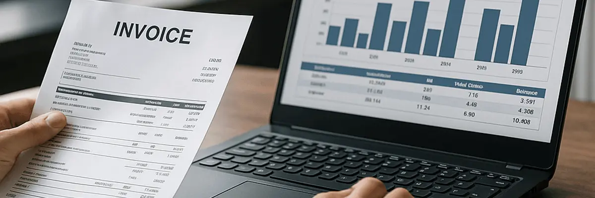 Illustration of accounts receivable management for the automated invoice processing sector for enterprise