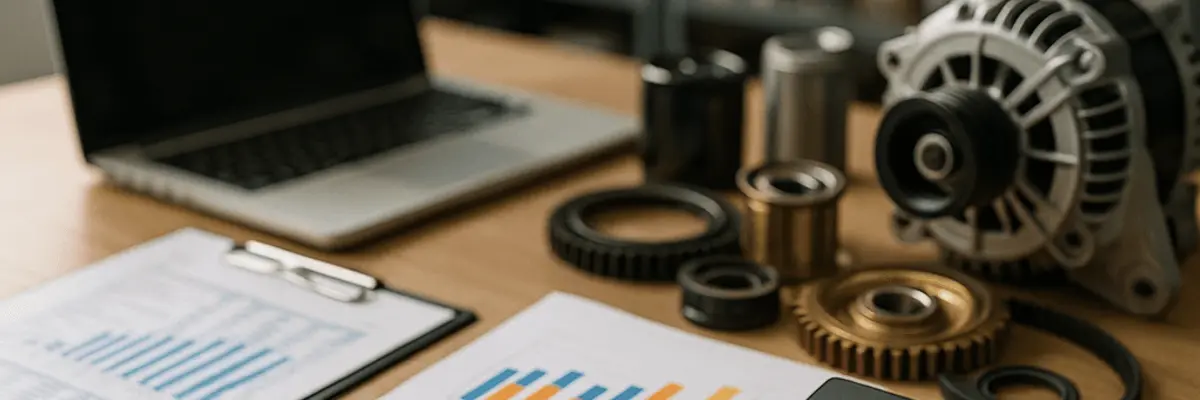 Illustration of accounts receivable management for the automotive parts and accessories sector for enterprise