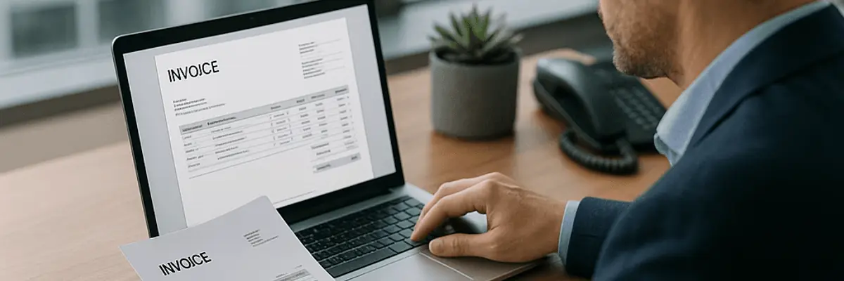 Illustration of accounts receivable management for the automated invoice processing sector for enterprise
