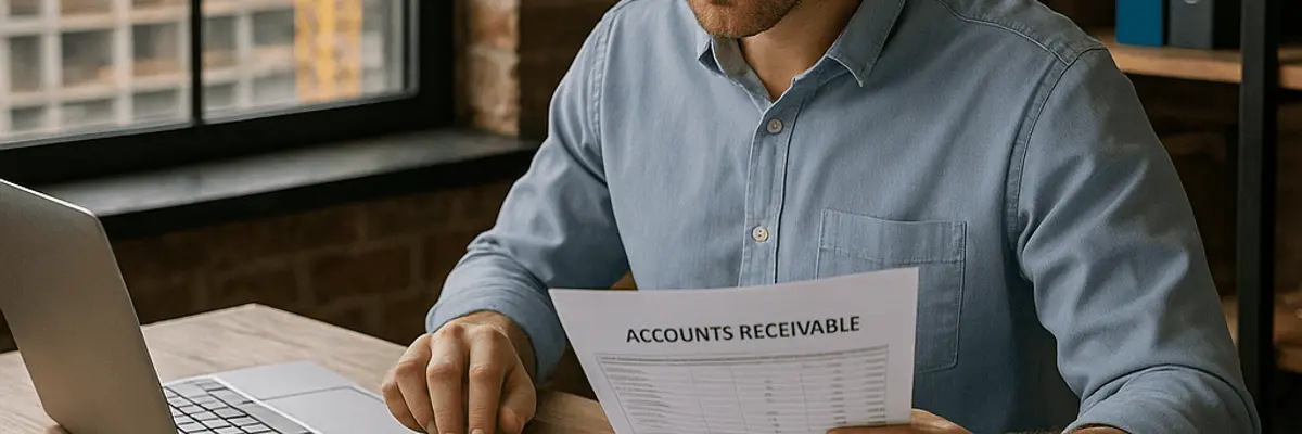 Illustration of accounts receivable management for the construction sector for enterprise for the payroll team
