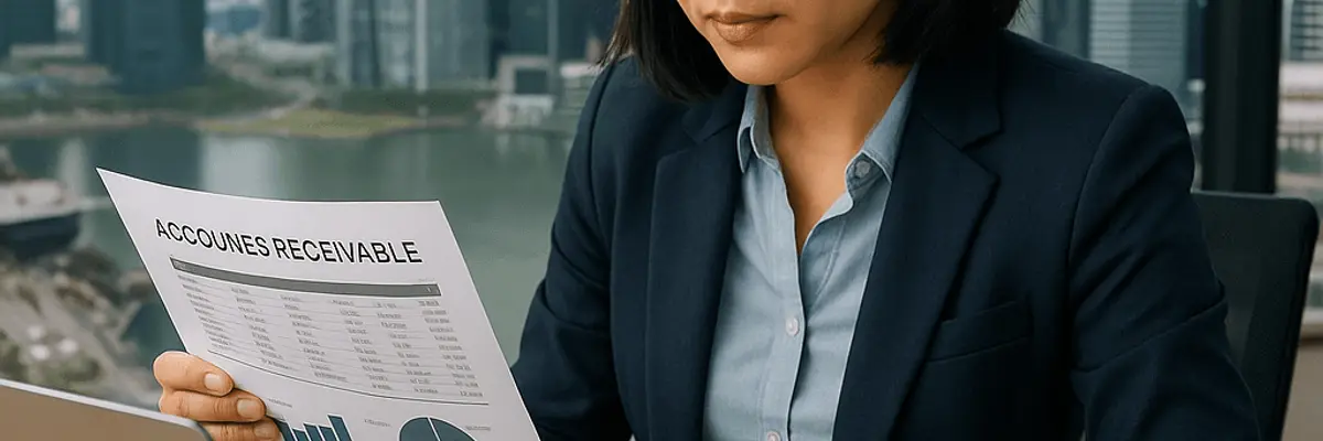 Illustration of accounts receivable management for enterprise in Singapore