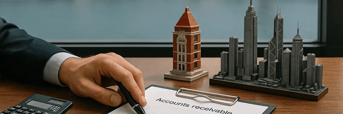 Illustration of accounts receivable management for the banking and lending services sector in Hong Kong
