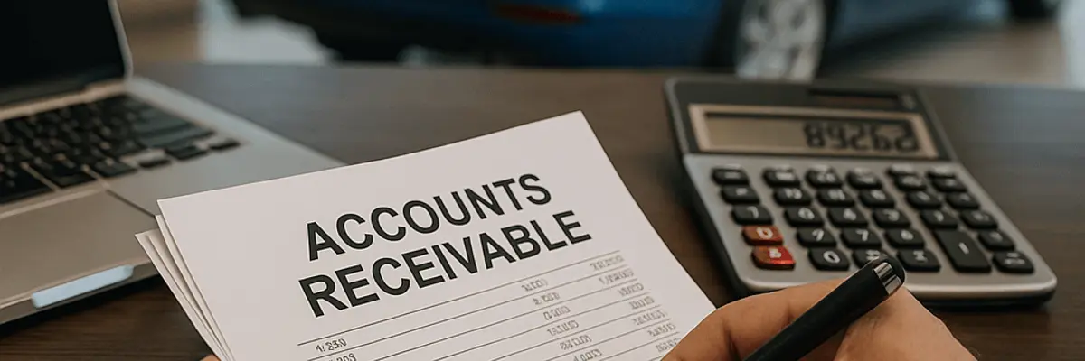 Illustration of accounts receivable management for the auto dealership supplies sector in Istanbul