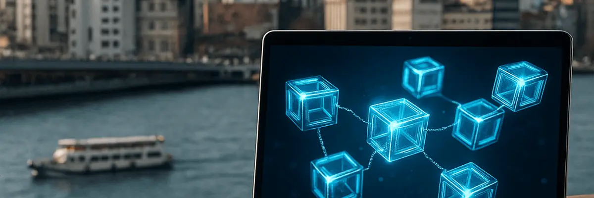 Illustration of accounts receivable management for the blockchain technology sector in Istanbul