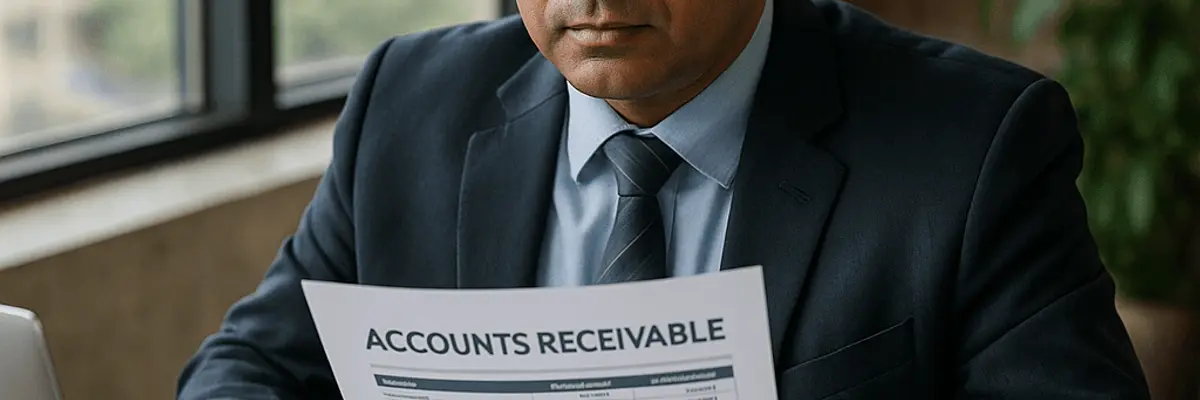 Illustration of accounts receivable management for large businesses for the collection team in Ahmedabad
