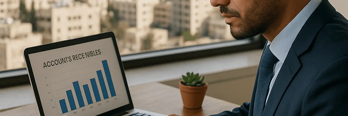 Illustration of accounts receivable management for large businesses in Amman