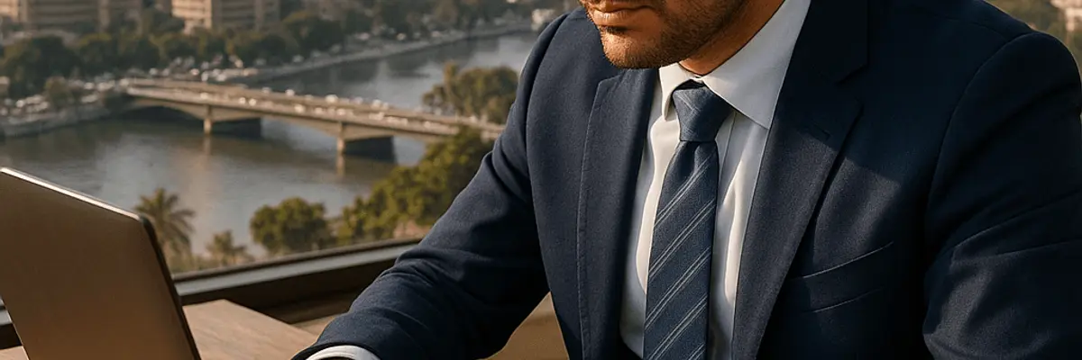 Illustration of accounts receivable management for large businesses in Cairo