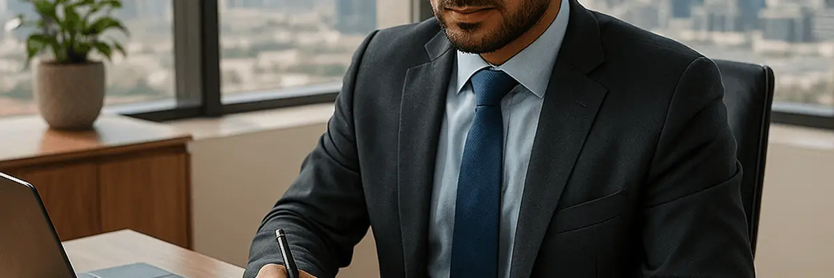 Illustration of accounts receivable management for large businesses for the payroll team in Dubai