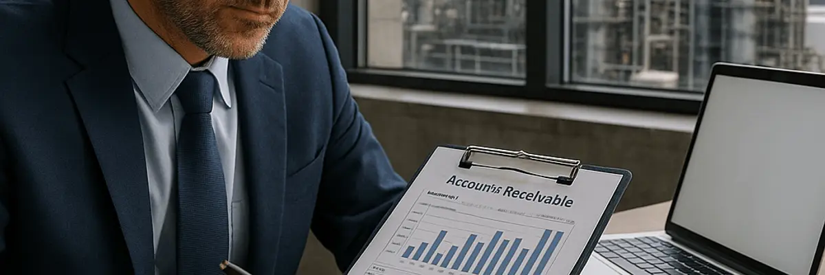 Illustration of accounts receivable management for the chemicals sector for large businesses