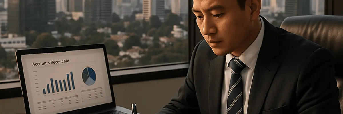 Illustration of accounts receivable management for large businesses in Jakarta