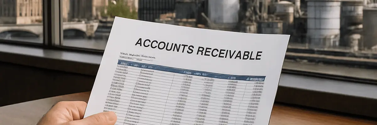 Illustration of accounts receivable management for the manufacturing sector in London