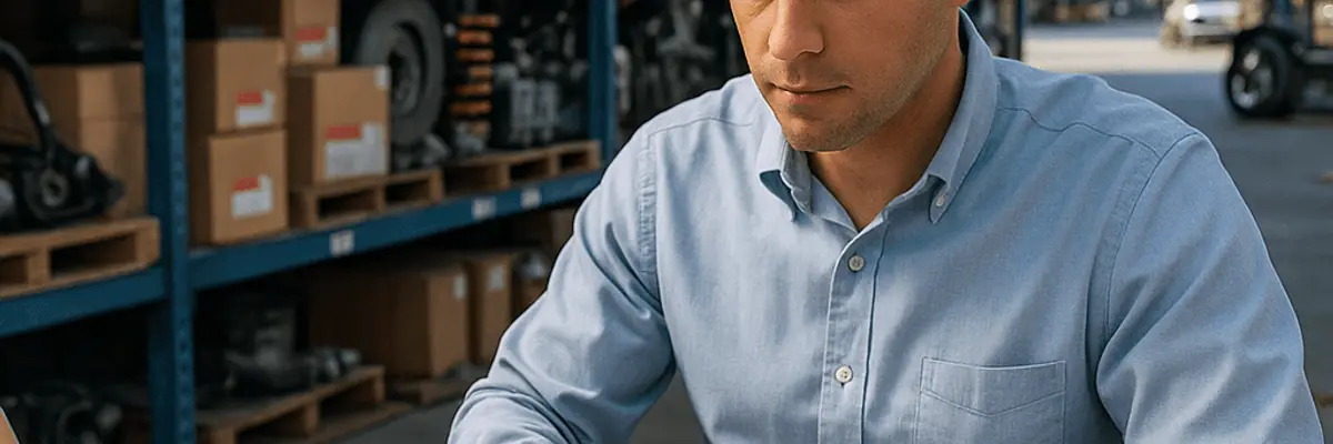 Illustration of accounts receivable management for the automotive parts and accessories sector in Los Angeles