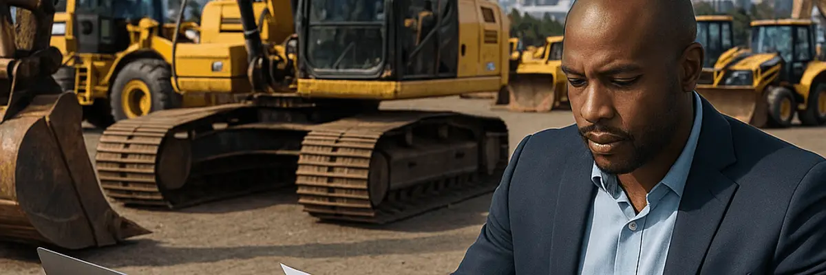 Illustration of accounts receivable management for the construction equipment suppliers sector in Los Angeles