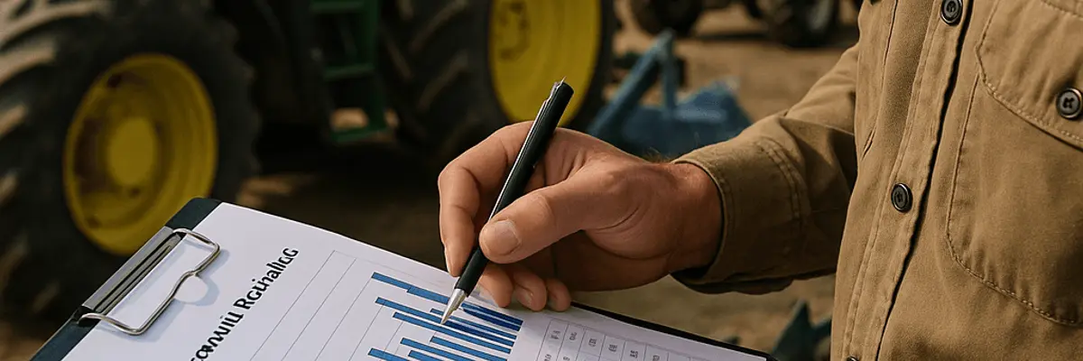 Illustration of accounts receivable management for the agricultural equipment and services sector in Madrid