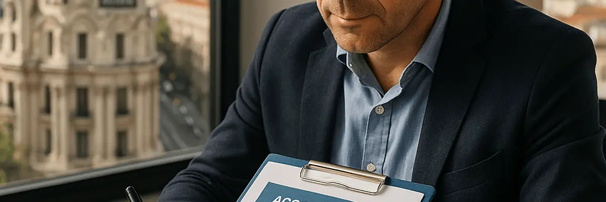 Illustration of accounts receivable management for the business owners in Madrid