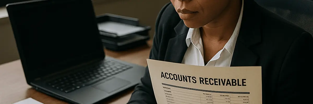 Illustration of accounts receivable management for medium businesses for the payroll team in Antananarivo