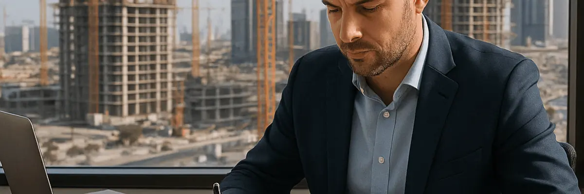 Illustration of accounts receivable management for the construction sector for medium businesses in Dubai