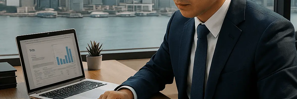 Illustration of accounts receivable management for medium businesses in Hong Kong