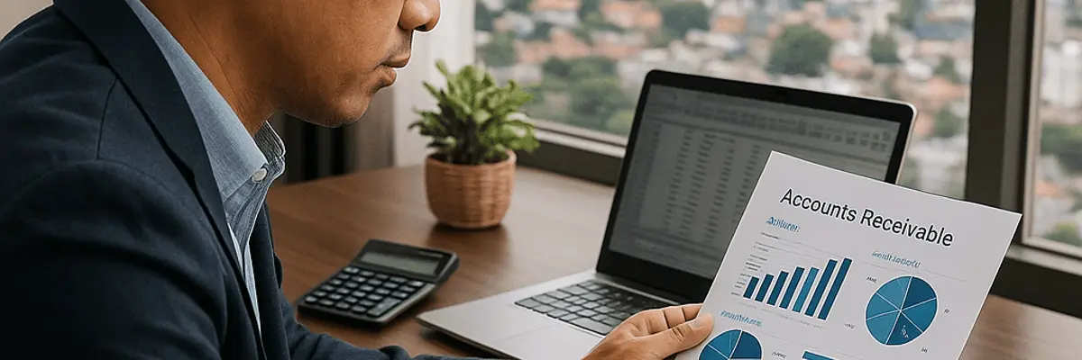 Illustration of accounts receivable management for medium businesses in Jakarta