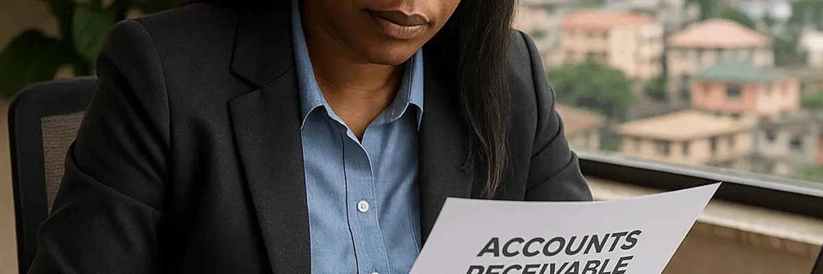 Illustration of accounts receivable management for medium businesses in Lagos