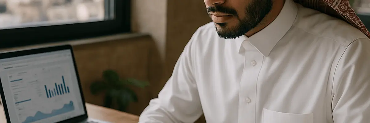 Illustration of accounts receivable management for micro businesses in Abha