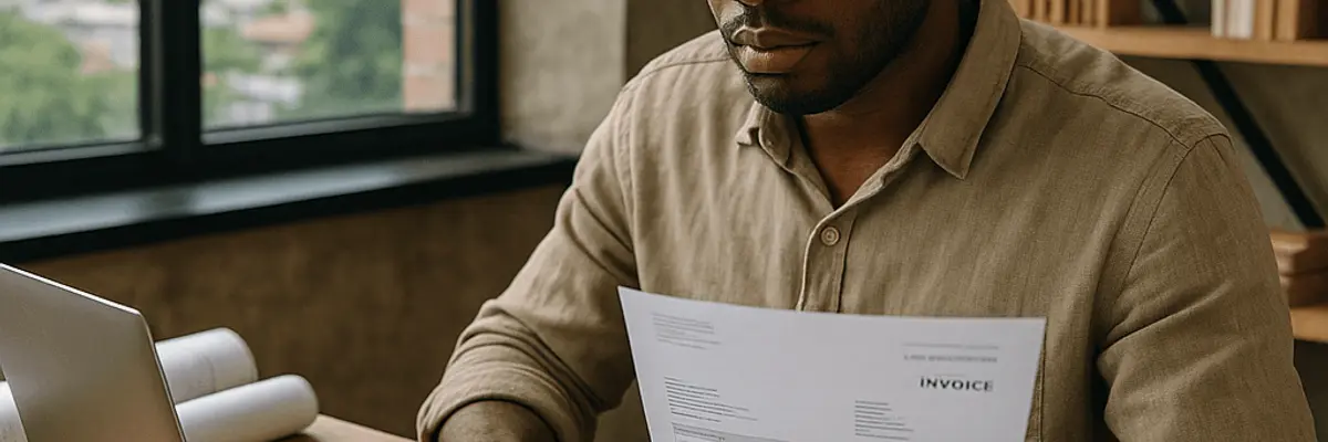 Illustration of accounts receivable management for the architecture firms sector for micro businesses in Abidjan