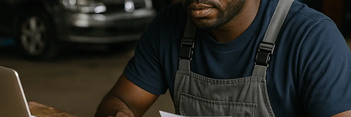 Illustration of accounts receivable management for the automotive sector for micro businesses for the founders in Abidjan