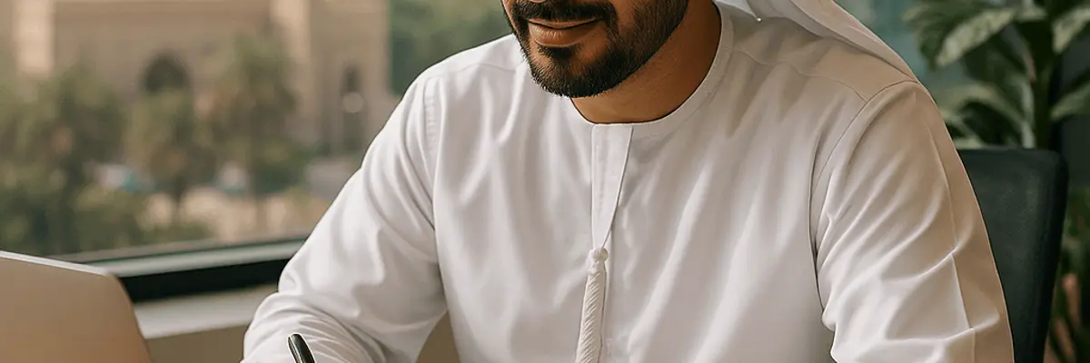 Illustration of accounts receivable management for micro businesses in Abu Dhabi