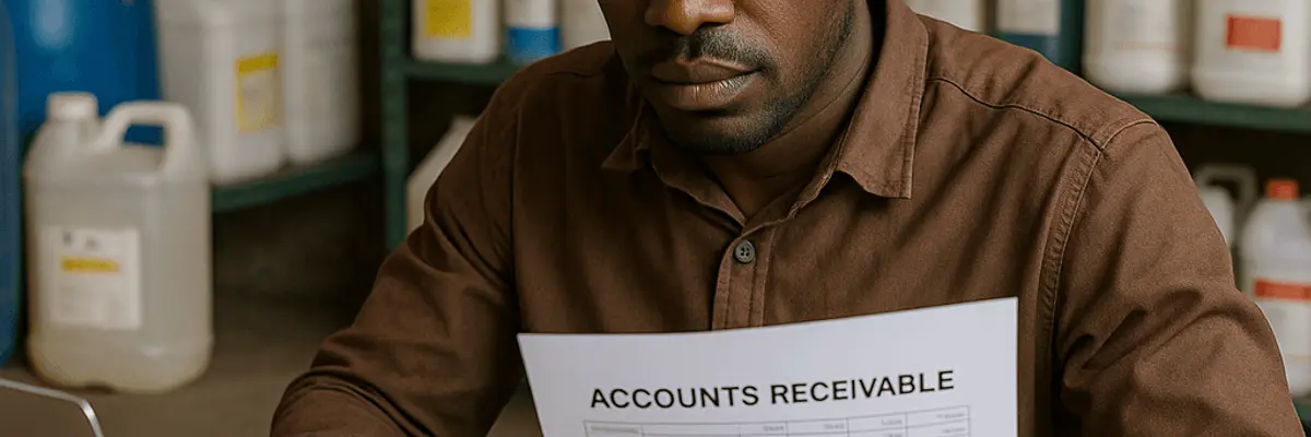 Illustration of accounts receivable management for the chemicals sector for micro businesses in Addis Ababa
