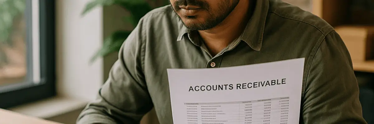 Illustration of accounts receivable management for micro businesses for the business owners in Ahmedabad