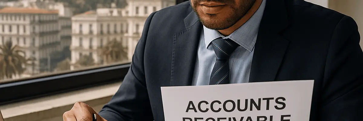 Illustration of accounts receivable management for micro businesses for the compliance department in Algiers