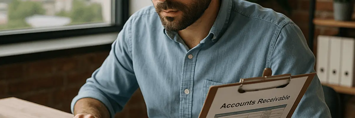 Illustration of accounts receivable management for micro businesses in Almaty