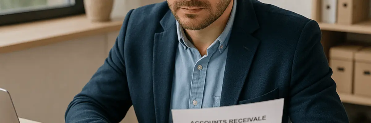 Illustration of accounts receivable management for micro businesses for the compliance department in Ashgabat
