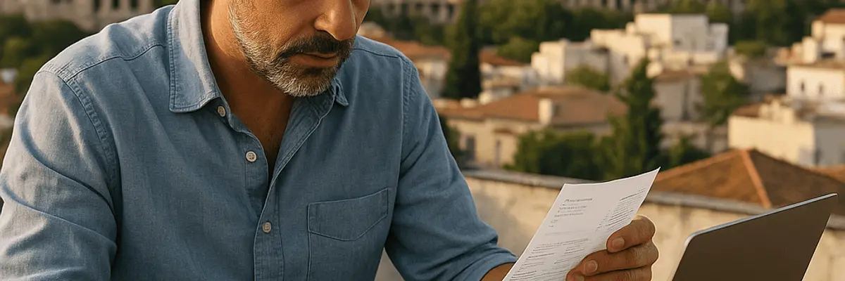 Illustration of accounts receivable management for micro businesses in Athens