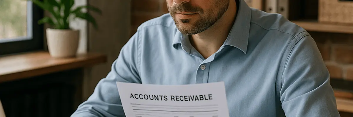 Illustration of accounts receivable management for micro businesses for the founders in Baku